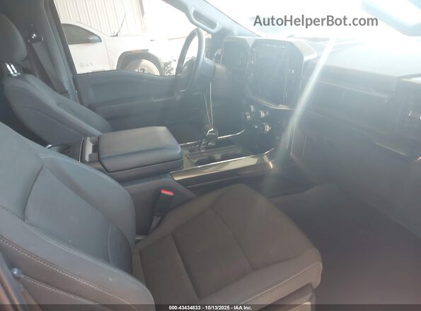 1FTFW1E55NFB31691 2022 FORD F150 Gray Вид салону спереду