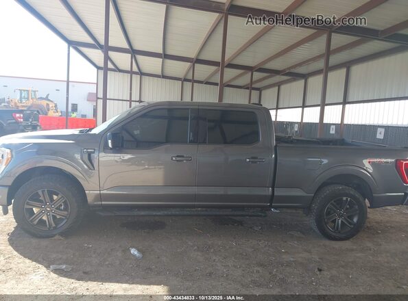 1FTFW1E55NFB31691 2022 FORD F150 Gray Панорамний вид салону 360°