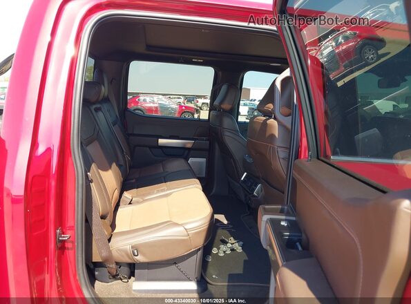 1FTFW1E56NFB88983 2022 FORD F150 Red Widok naklejki z numerem VIN