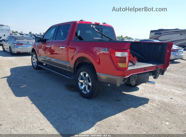 1FTFW1E56NFB88983 2022 FORD F150 Red Tył lewy