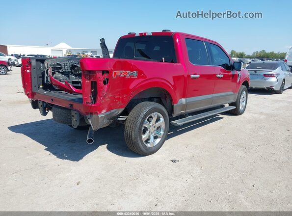 1FTFW1E56NFB88983 2022 FORD F150 Red Tył prawy