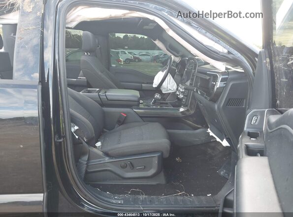 1FTFW1E57NFB07599 2022 FORD F150 Black Вид салону спереду