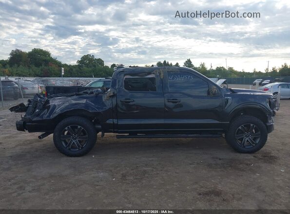 1FTFW1E57NFB07599 2022 FORD F150 Black Вид задньої частини салону