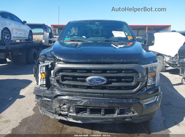 1FTFW1ED9NFB81226 2022 FORD F150 Black Vista del cuadro de instrumentos