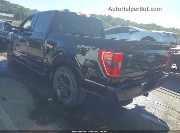 1FTFW1ED9NFB81226 2022 FORD F150 Black Trasero izquierdo