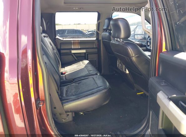 1FTFW1EG0GFD43208 2016 FORD F150 Burgundy Vista de la etiqueta del VIN