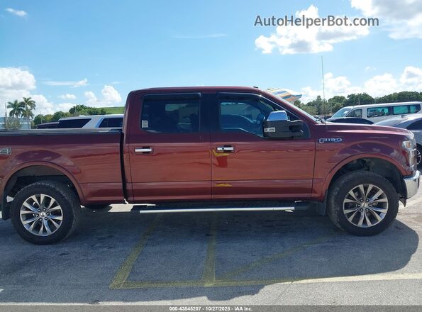 1FTFW1EG0GFD43208 2016 FORD F150 Burgundy Vista interior trasera