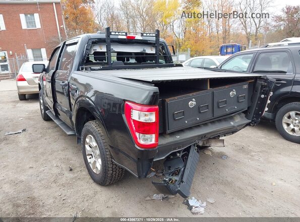 1FTFW1P80NKE09878 2022 FORD F-150 POLICE RESPONDER Черный Задняя левая четверть
