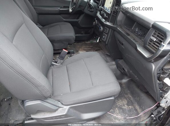 1FTFW1P80NKE09878 2022 FORD F-150 POLICE RESPONDER Черный Вид салона спереди