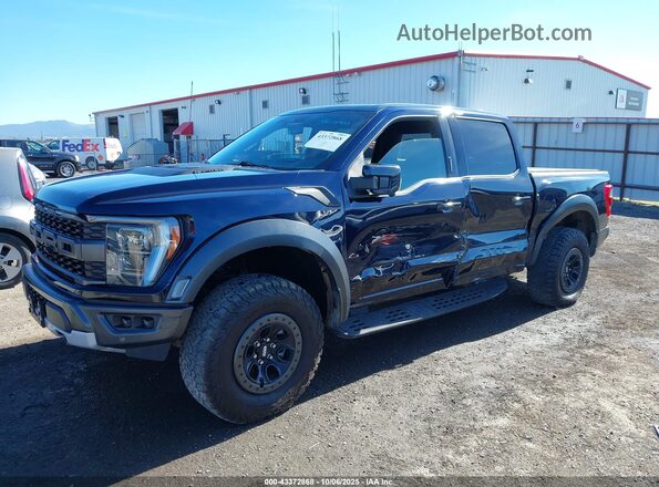 1FTFW1RG0PFA82947 2023 FORD F150 Синий Передняя левая четверть