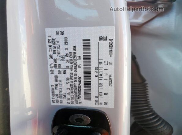 1FTFW1RG9SFA95091 2025 FORD F150 Silver 