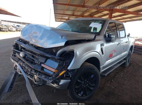 1FTFW3LD7SFA53013 2025 FORD F150 Gray Առջևի ձախ երեք քառորդ տեսարան