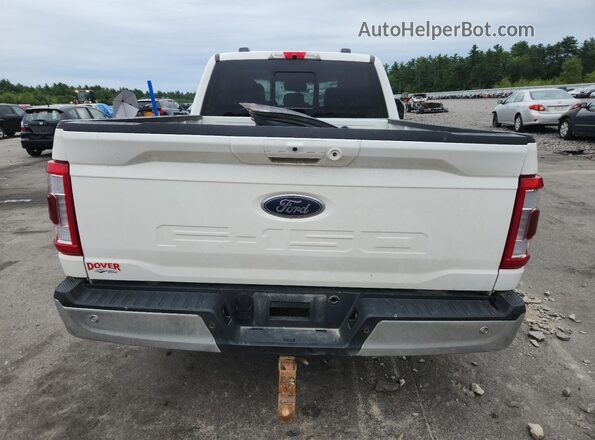 1FTFX1E56NFB78533 2022 FORD F150 White Widok z tyłu