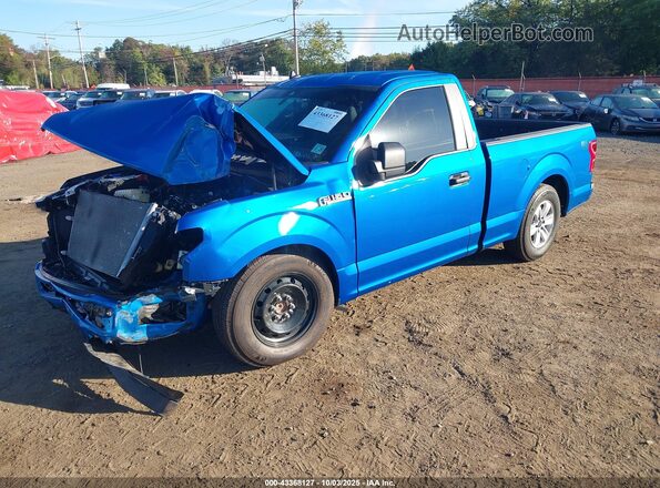 1FTMF1C57LFC31573 2020 FORD F150 Blue Առջևի ձախ երեք քառորդ տեսարան