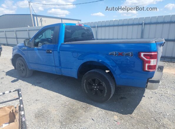 1FTMF1EB9LKF20738 2020 FORD F150 Blue Trasero izquierdo
