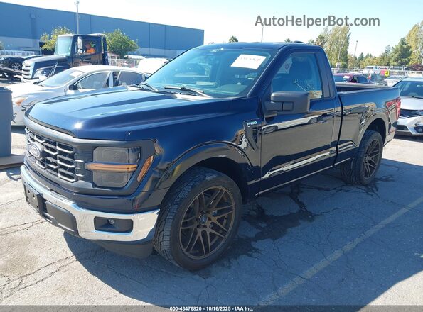 1FTMF1K54RKE99689 2024 FORD F150 Black წინა მარცხენა ხედი სამი მეოთხედიდან