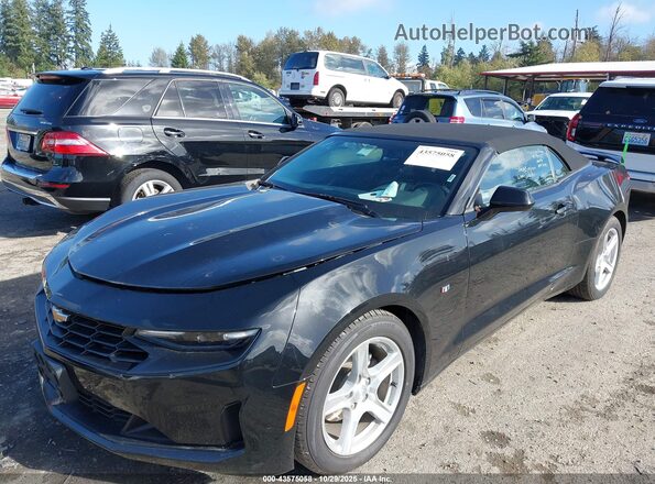1G1FB3DX4P0148166 2023 CHEVROLET CAMARO Black წინა მარცხენა ხედი სამი მეოთხედიდან