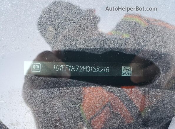 1G1FF1R72M0138216 2021 CHEVROLET CAMARO Black VIN sticker view