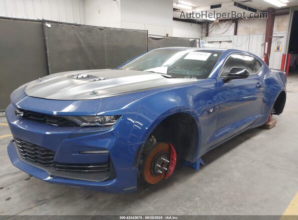 1G1FF1R76M0138574 2021 CHEVROLET CAMARO Blue წინა ხედი
