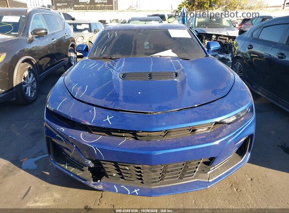 1G1FH1R76L0106622 2020 CHEVROLET CAMARO Blue Vista interior trasera