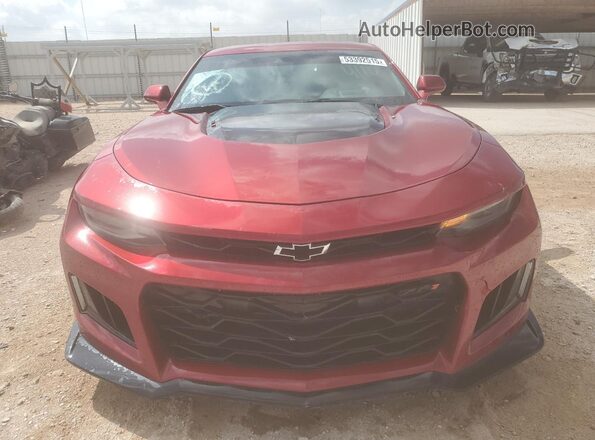 1G1FK1R69M0105586 2021 CHEVROLET CAMARO Red Դիմացի տեսք