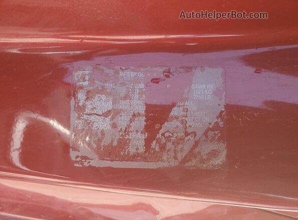 1G1FK1R69M0105586 2021 CHEVROLET CAMARO Red Շարժիչի բաժամունքի տեսք