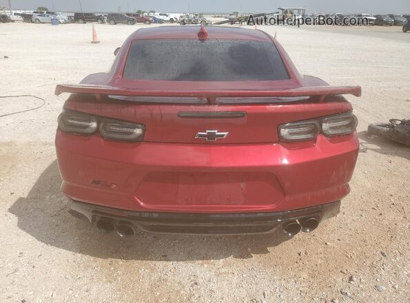 1G1FK1R69M0105586 2021 CHEVROLET CAMARO Red Հետևի տեսք