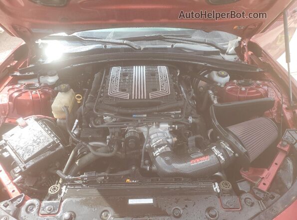 1G1FK1R69M0105586 2021 CHEVROLET CAMARO Red Սալոնի հետևի տեսք