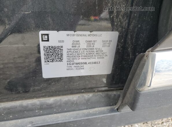 1G1FW6S08L4114813 2020 CHEVROLET BOLT Gray Engine compartment view