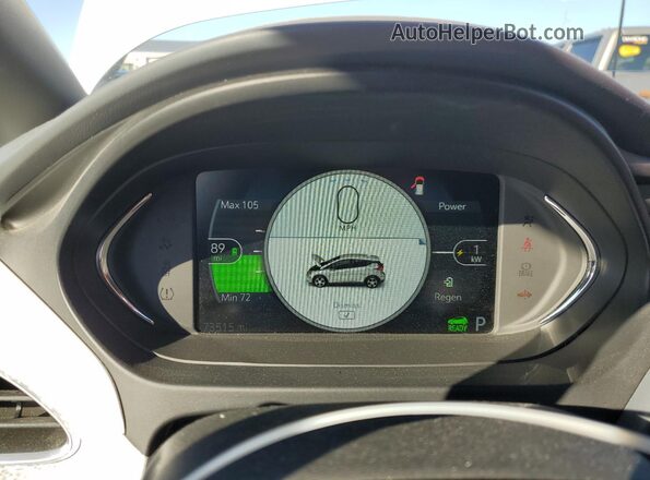 1G1FZ6S05K4135995 2019 CHEVROLET BOLT White Instrument cluster view