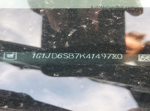 1G1JD6SB7K4149780 2019 CHEVROLET SONIC Угольный Вид подкапотного пространства