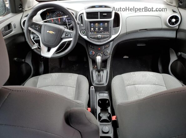 1G1JG6SB1L4133003 2020 CHEVROLET SONIC Red Dashboard view