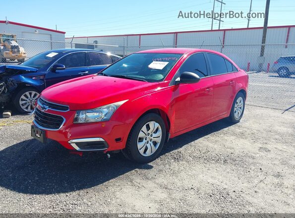 1G1PC5SH7G7202740 2016 CHEVROLET CRUZE Red Vista tres cuartos delantera izquierda