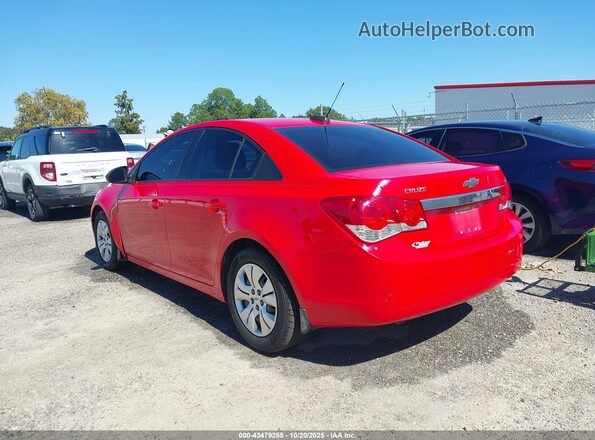 1G1PC5SH7G7202740 2016 CHEVROLET CRUZE Red Trasero izquierdo