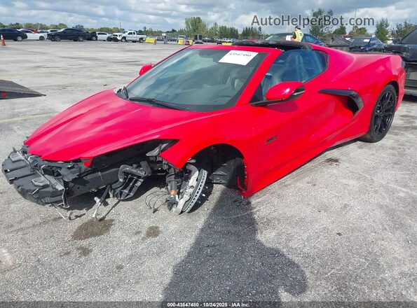1G1YA2D46P5107701 2023 CHEVROLET CORVETTE Красный Передняя левая четверть