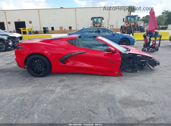 1G1YA2D46P5107701 2023 CHEVROLET CORVETTE Красный Панорамный вид салона 360°