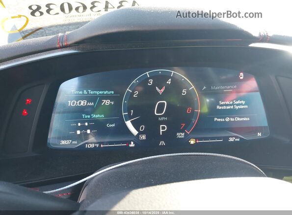 1G1YA2D4XR5115304 2024 CHEVROLET CORVETTE Gray Вид задніх сидінь