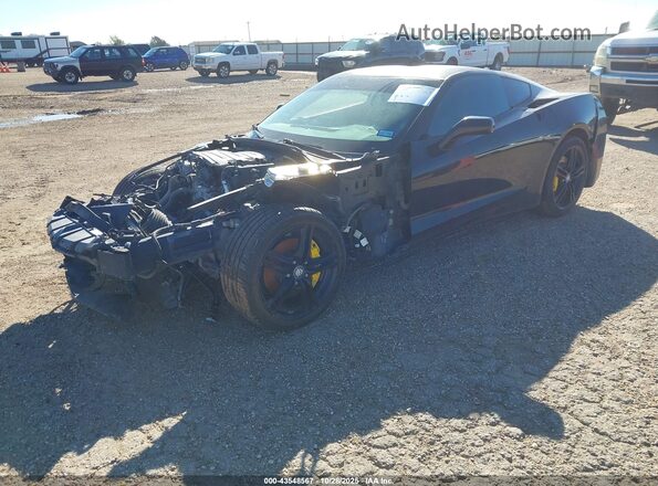 1G1YA2D72H5106427 2017 CHEVROLET CORVETTE Black Передня ліва чверть
