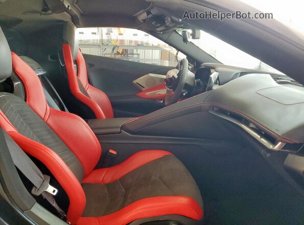 1G1YB2D40M5114135 2021 CHEVROLET CORVETTE Black Rear seats view