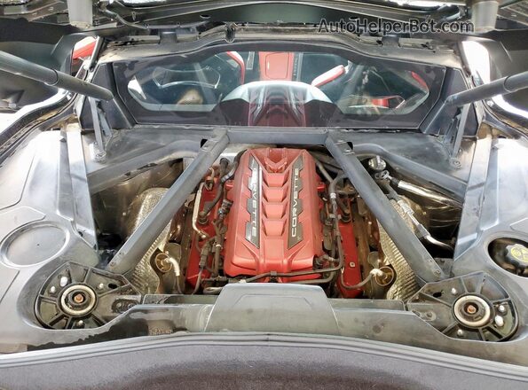 1G1YB2D40M5114135 2021 CHEVROLET CORVETTE Black Rear interior view