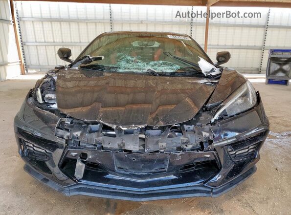 1G1YB2D40M5114135 2021 CHEVROLET CORVETTE Black Front view