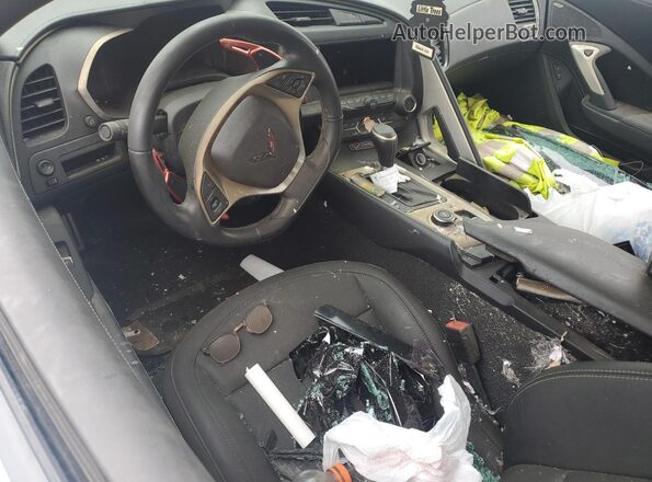 1G1YB2D73K5113438 2019 CHEVROLET CORVETTE Gray Вид панелі приладів
