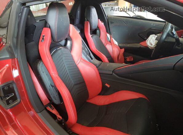1G1YB3D46P5115574 2023 CHEVROLET CORVETTE Red Rear seats view