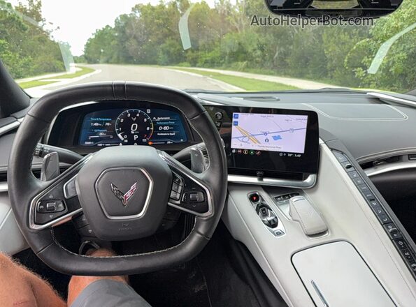 1G1YB3D47P5123733 2023 CHEVROLET CORVETTE Зеленый Вид задних сидений