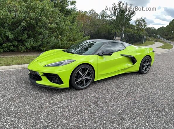 1G1YB3D47P5123733 2023 CHEVROLET CORVETTE Зеленый Задняя правая четверть