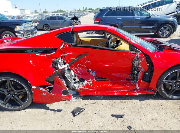 1G1YC2D41M5110219 2021 CHEVROLET CORVETTE Red Вид спереду