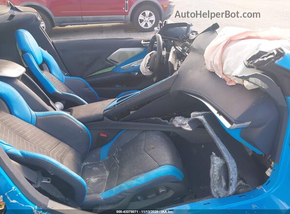 1G1YC2D42M5117549 2021 CHEVROLET CORVETTE Blue Սալոնի դիմացի տեսք