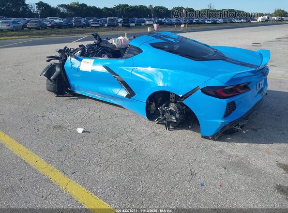 1G1YC2D42M5117549 2021 CHEVROLET CORVETTE Blue Հետևի ձախ