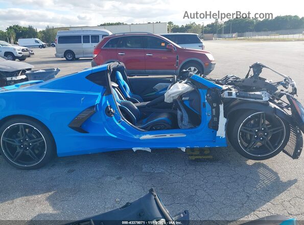 1G1YC2D42M5117549 2021 CHEVROLET CORVETTE Blue Սալոնի հետևի տեսք