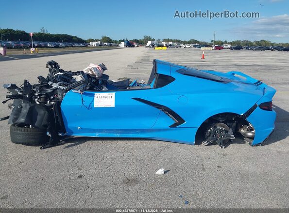 1G1YC2D42M5117549 2021 CHEVROLET CORVETTE Blue Սալոնի 360 աստիճան տեսք